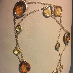Fashion necklace amber beads